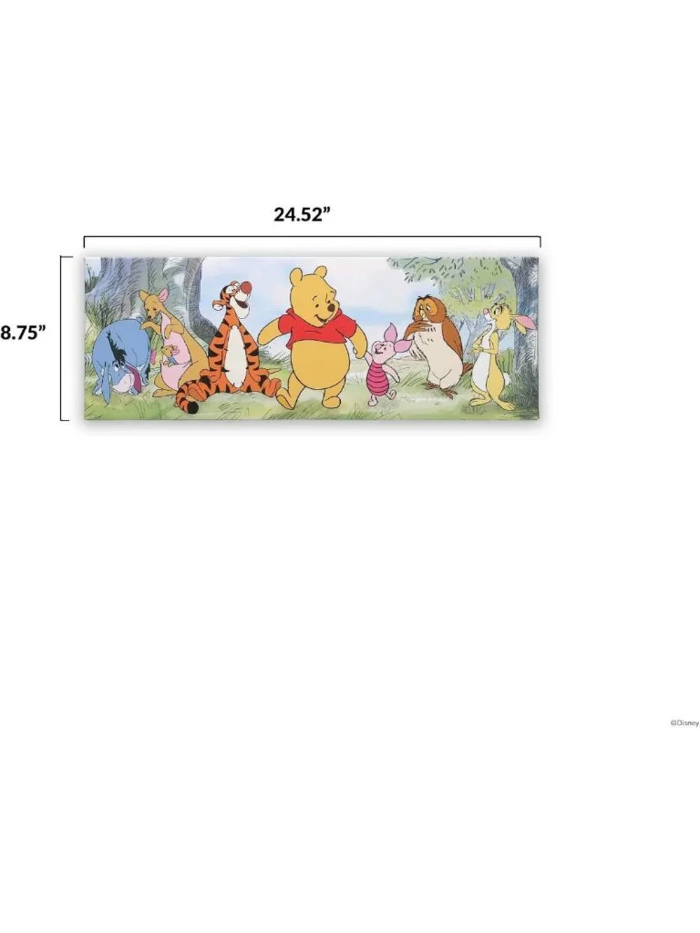 Winnie the Pooh & Friends Gallery Wrapped Canvas Art - Cute Nursery Wall Decor